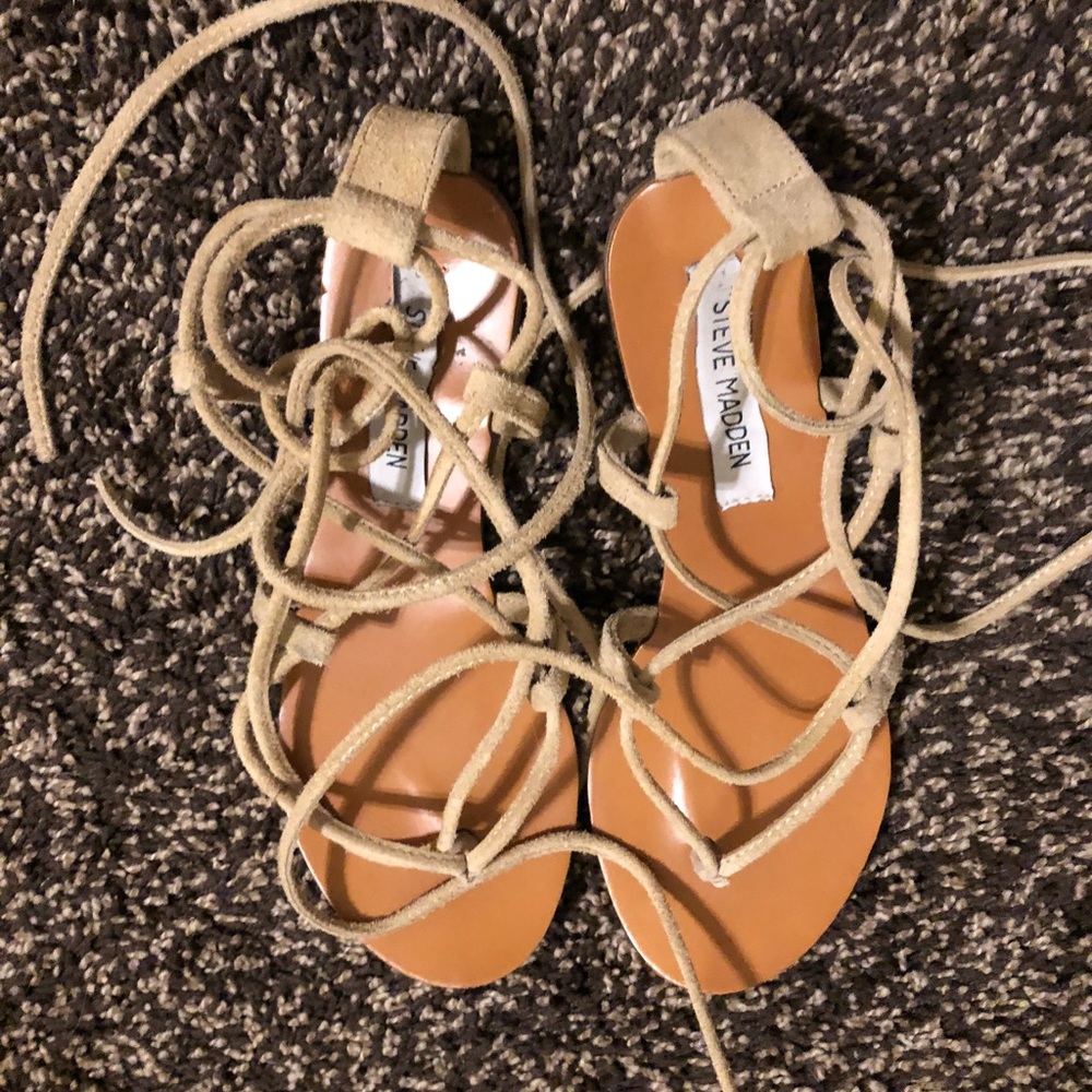 Steve Madden lace up sandals